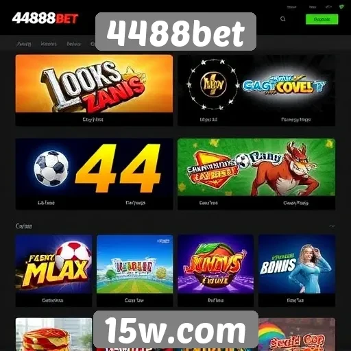 Opções de jogos disponíveis no site 4488bet